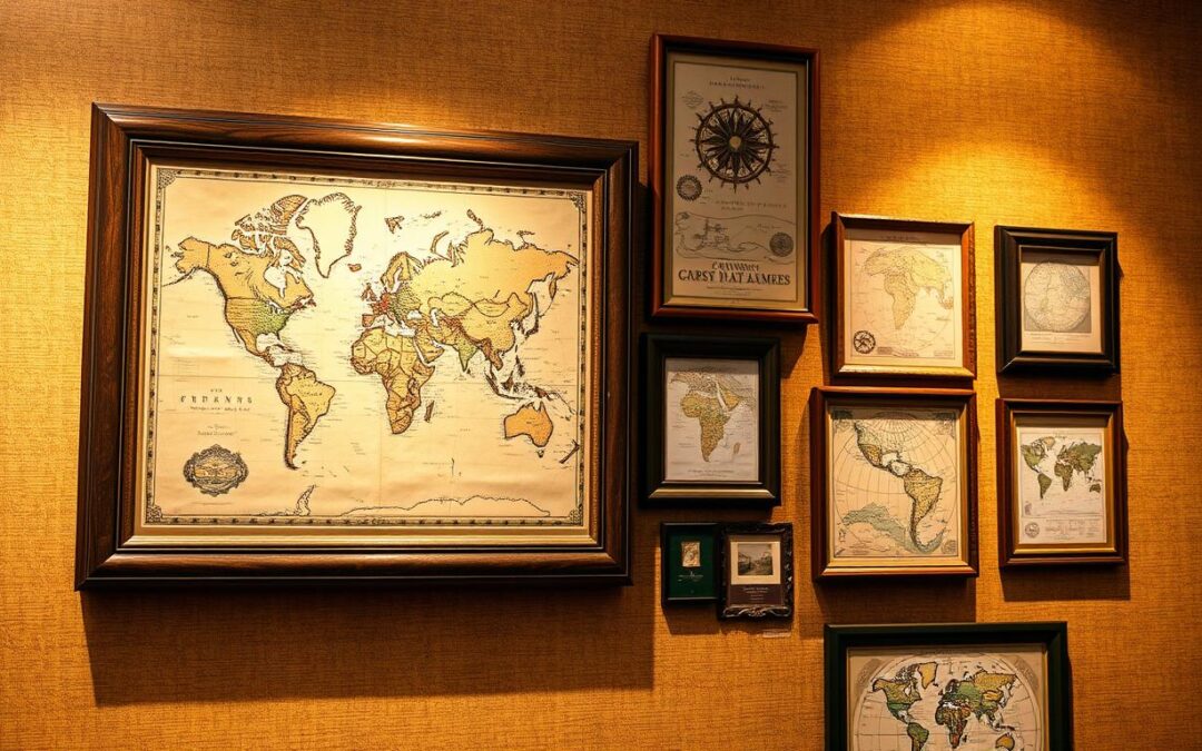 Vintage Map Wall Art: Bring History to Your Walls